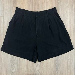 Abercrombie & Fitch Black Linen Short Size M